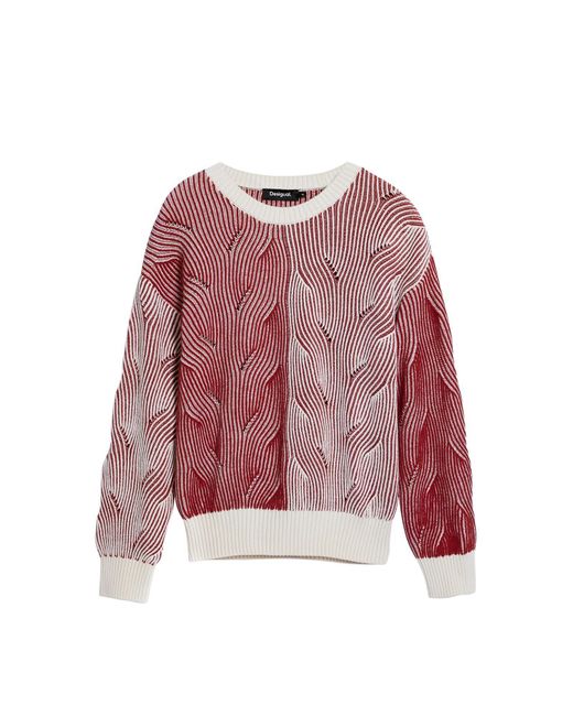 Desigual Red Pullover
