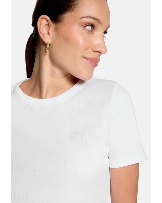 Zero White Basic Shirt Kurzarm