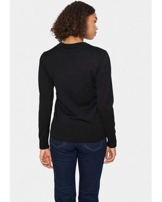 Saint Tropez Black Pullover