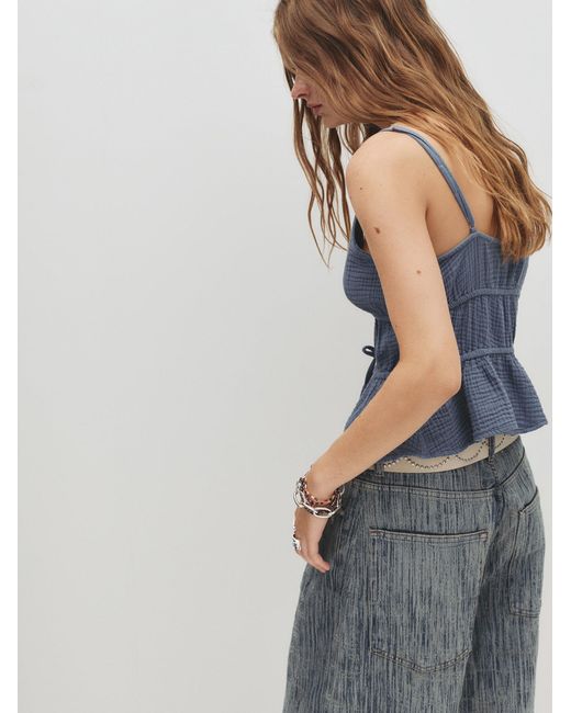 Pull&Bear Blue Top Pacific