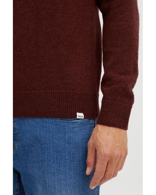 Solid Pullover in Brown für Herren