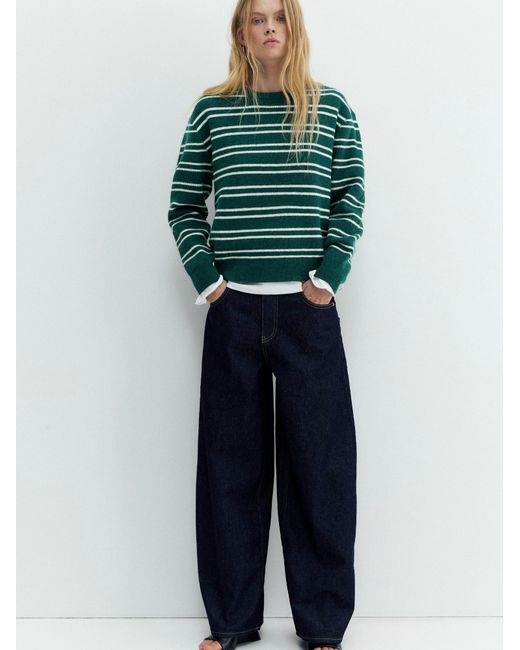 Pull&Bear Green Pullover