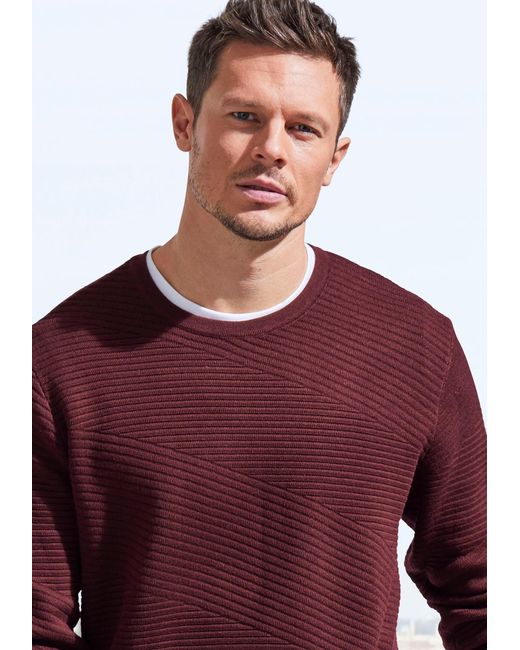 John Devin Pullover in Purple für Herren