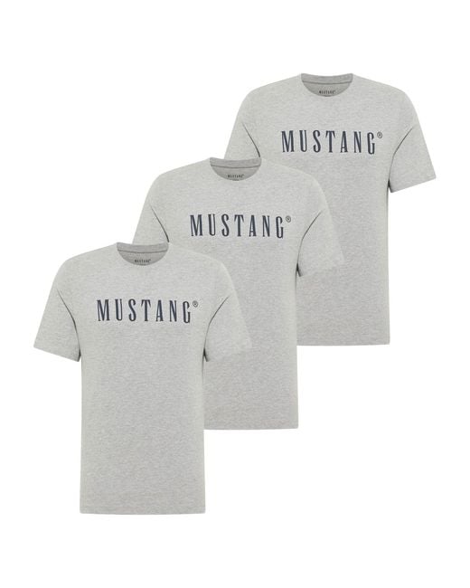 Mustang T-Shirt in Metallic für Herren