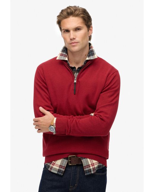 Superdry & Co Pullover Essentials in Red für Herren