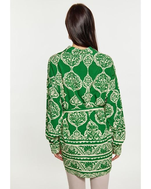 Usha Green Bluse