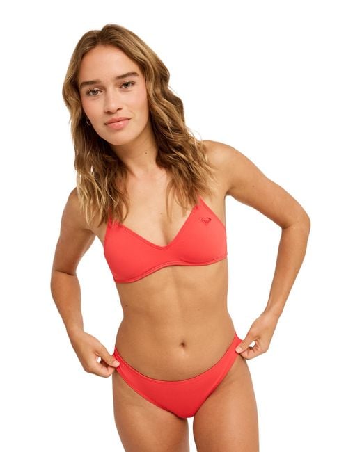 Roxy Red Bikinihose Solid Essentials
