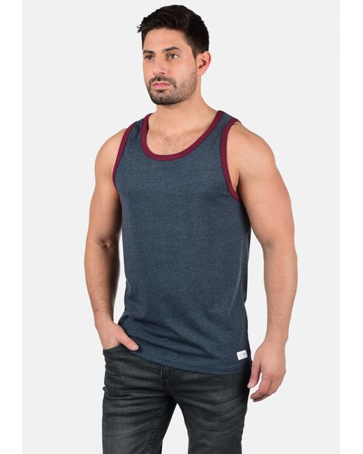 Solid Tanktop 'malino' in Blue für Herren