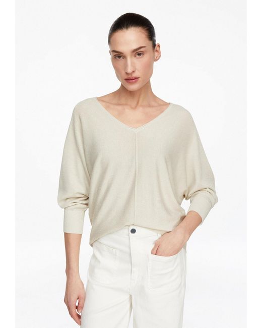 Comma, White Strickpullover