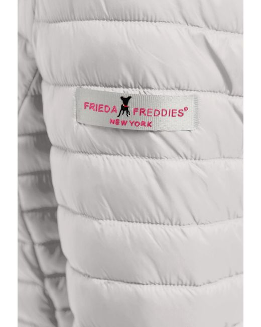 Frieda & Freddies Gray Steppjacke Fake Down Jacket