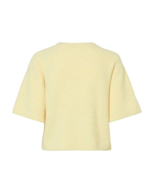Pieces Yellow Pullover Pcsilly
