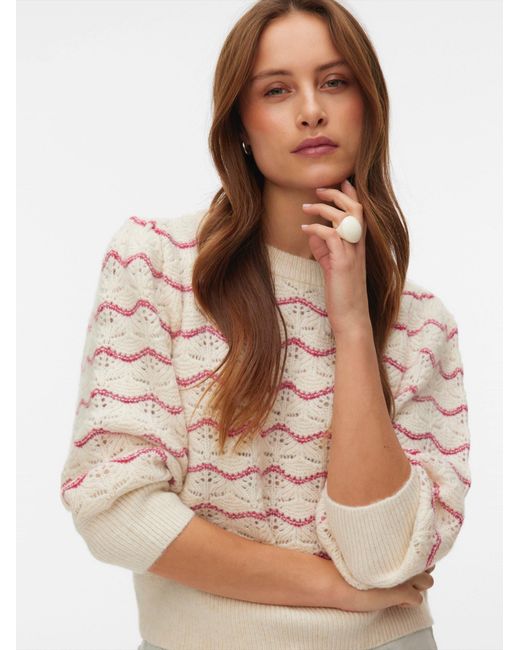 Vero Moda Pink Pullover Vmleonor