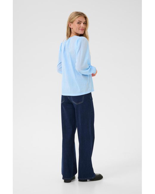 Kaffe Blue Bluse Ka Roca