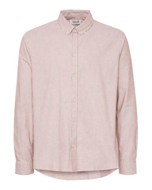 Solid Hemd in Pink für Herren