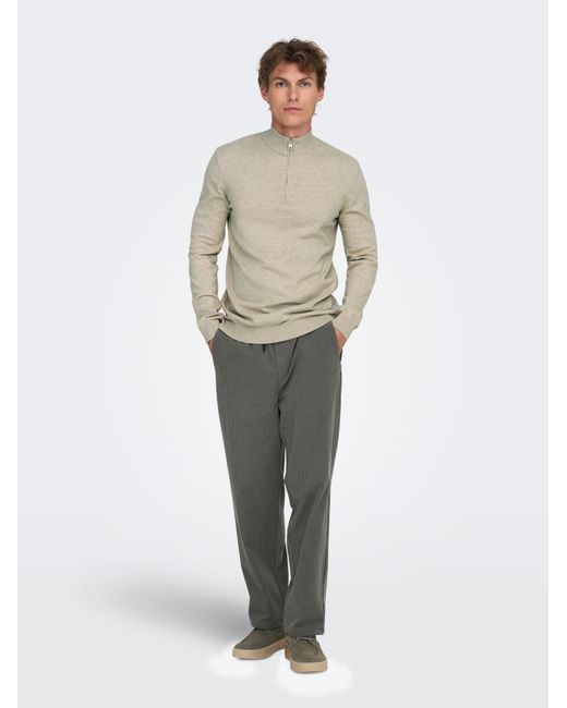 Only & Sons Pullover Onsloui in Natural für Herren