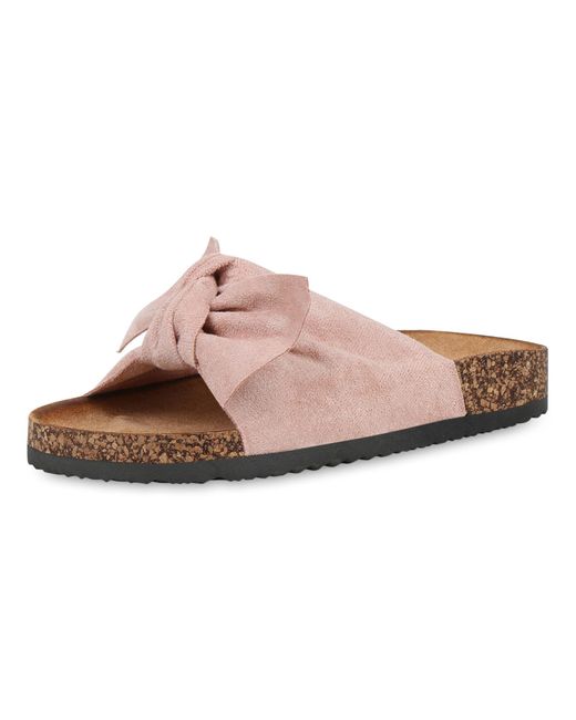 VAN HILL Pink Pantolette 'Bianca'