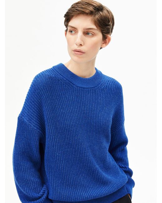 ARMEDANGELS Blue Strickpullover