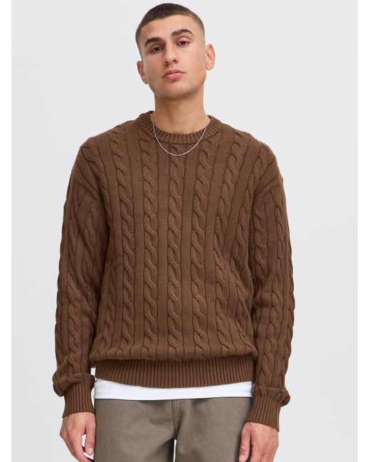Solid Pullover Malcolm in Brown für Herren