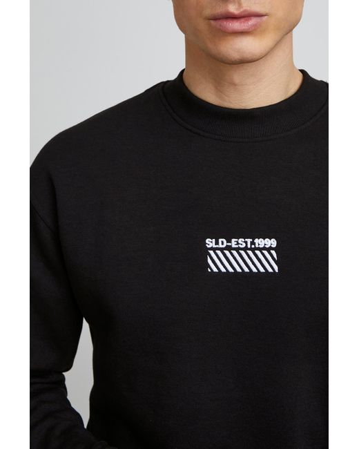 Solid Sweatshirt Rubio in Black für Herren