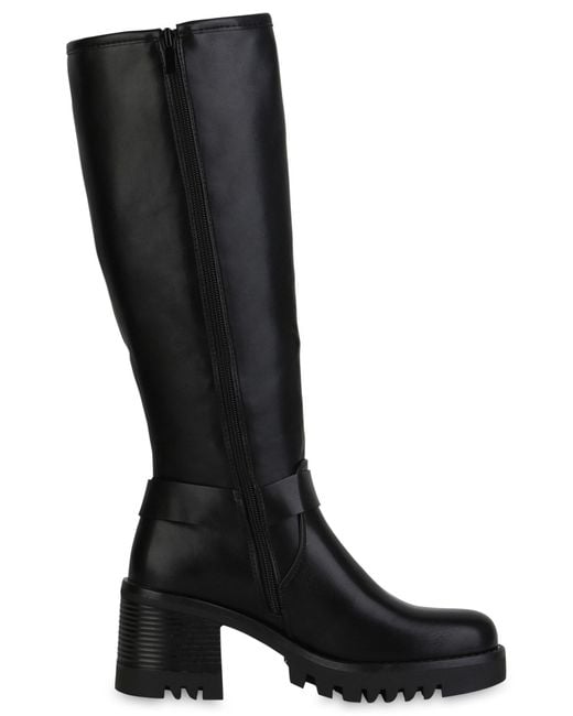 VAN HILL Black Stiefel 'Elizabeth'
