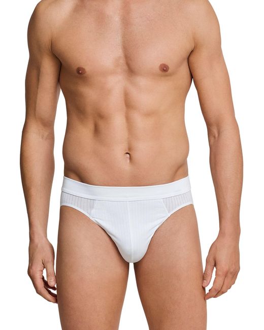 Schiesser Slip Authentic in White für Herren