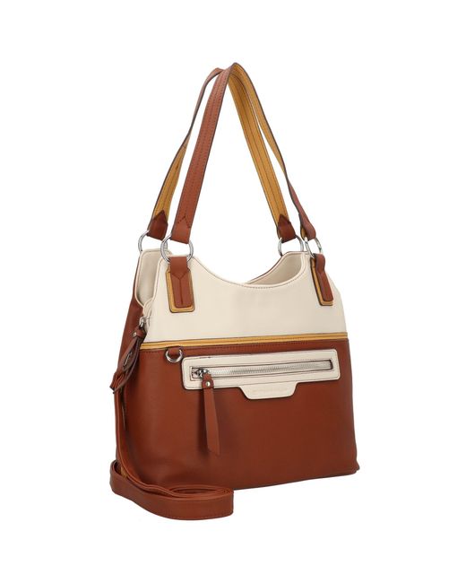 Tom Tailor Brown Schultertasche 'jule'