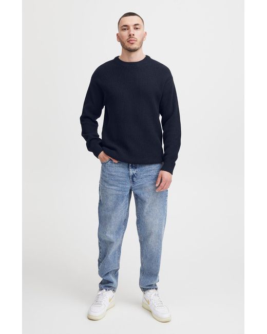 Solid Pullover in Blue für Herren
