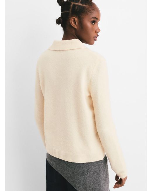 Pull&Bear White Pullover