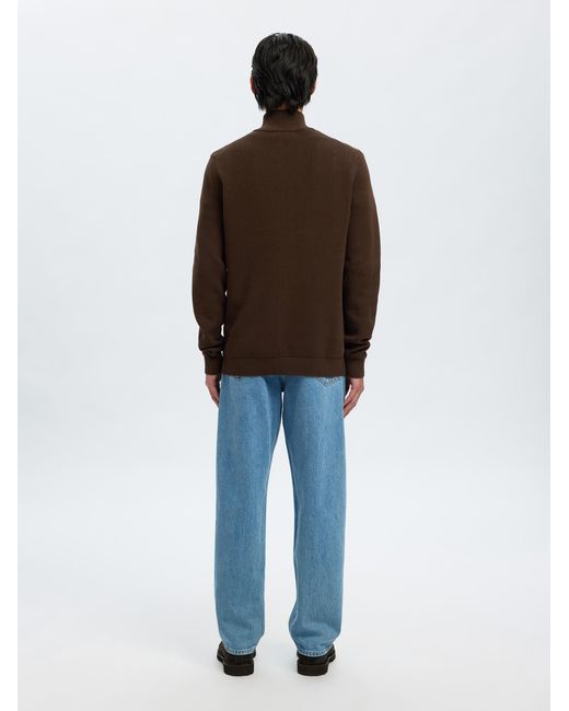 SELECTED Pullover Slhdane in Brown für Herren