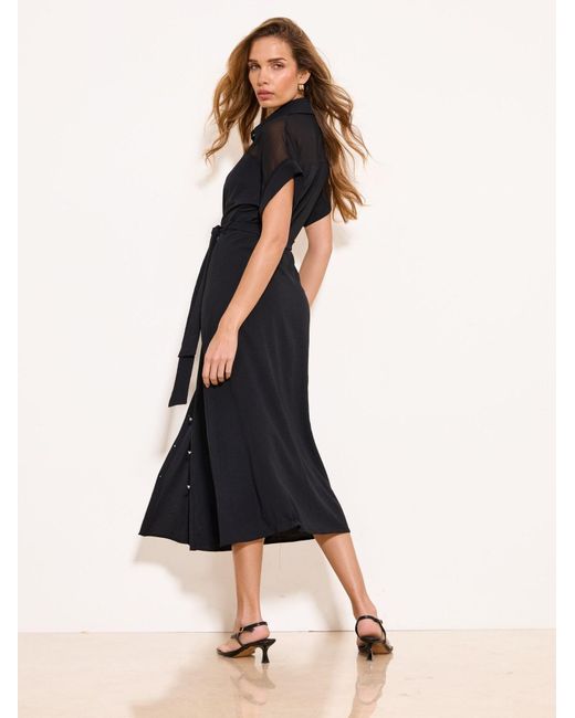Lipsy Black Blusenkleid