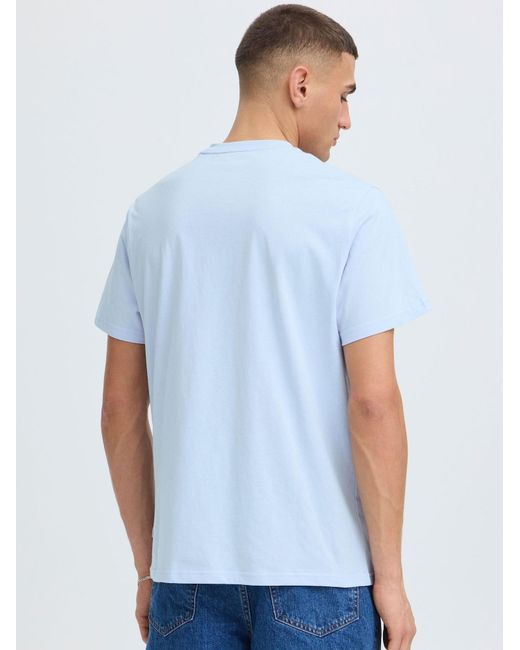 Solid Rundhalsshirt Sduwe in Blue für Herren
