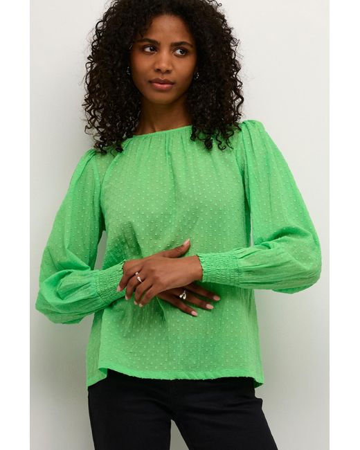 Kaffe Green Bluse Ka Roca