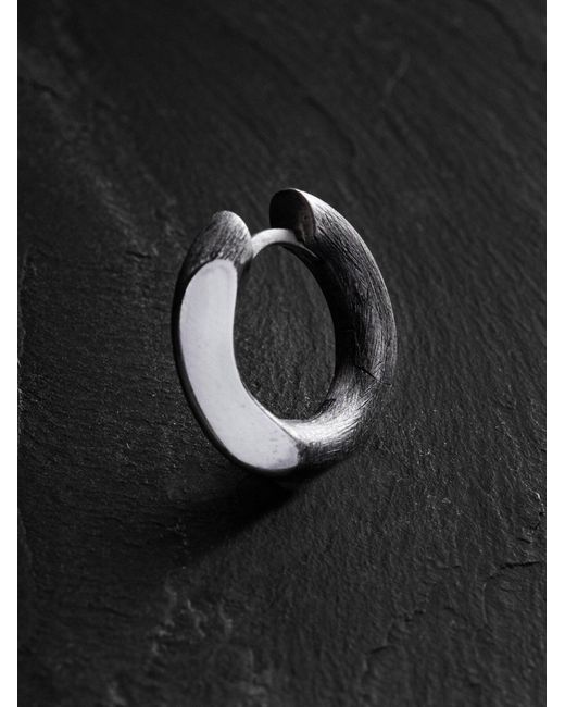 REYTEL Ohrring Mirror in Gray für Herren