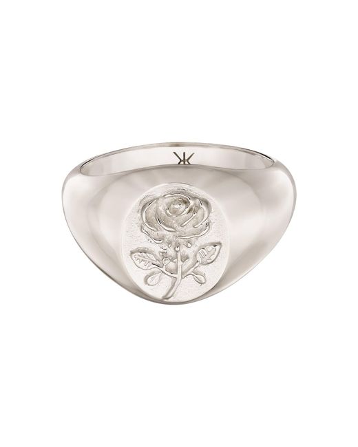 Kuzzoi Ring Rose in White für Herren
