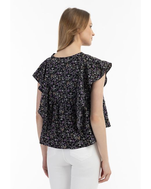 Usha Black Bluse