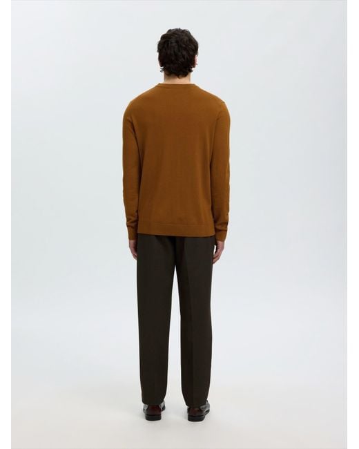SELECTED Pullover Slhtray in Brown für Herren