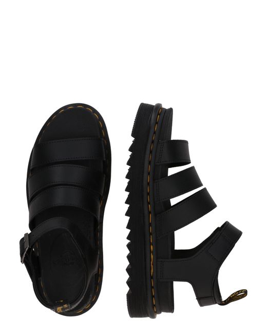 Dr. Martens Black Sandale 'Blaire'