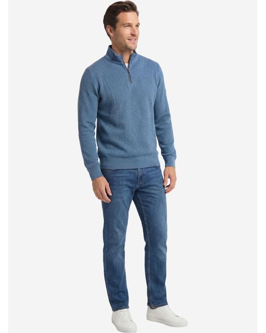 Redmond Pullover Basic in Blue für Herren