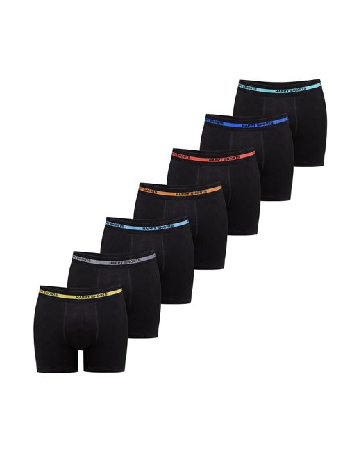 HAPPY SHORTS Boxershorts in Black für Herren