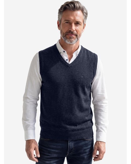 Redmond Pullover Basic in Blue für Herren