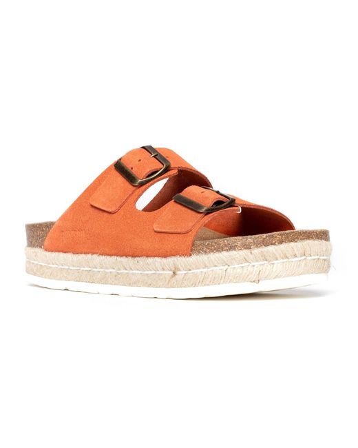 Bayton Orange Pantolette 'Alcee'