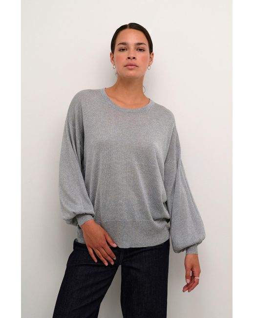 Kaffe Gray Pullover Ka Ankra