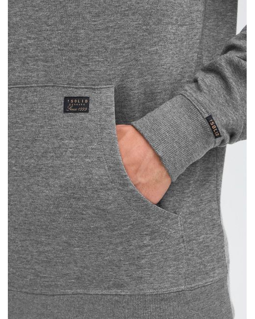 Solid Sweatshirt Sdaujuda in Gray für Herren