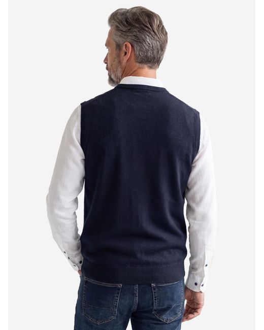 Redmond Pullover Basic in Blue für Herren