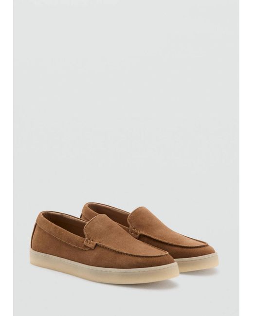 Mango Mokassin Easy in White für Herren
