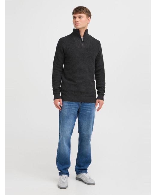 Solid Pullover Reco in Black für Herren