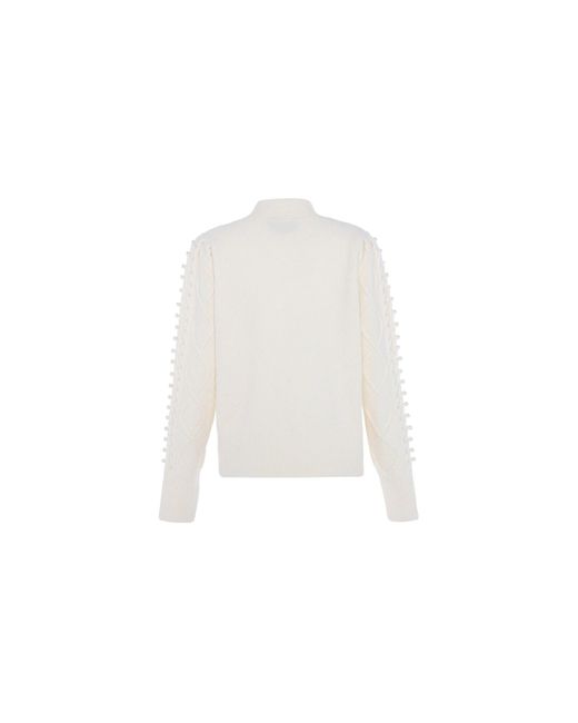 faina White Pullover
