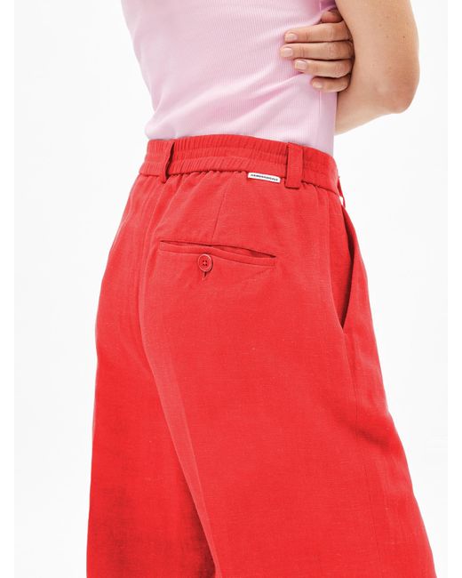 ARMEDANGELS Red Hose Numaali Lino