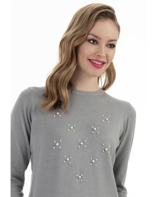 faina Gray Pullover