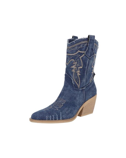 Ital-Design Blue Cowboystiefel
